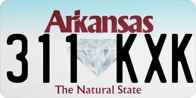 AR license plate 311KXK