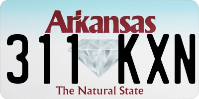 AR license plate 311KXN