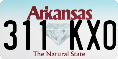 AR license plate 311KXO