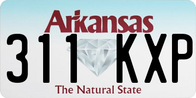 AR license plate 311KXP