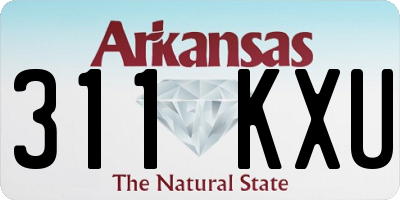 AR license plate 311KXU