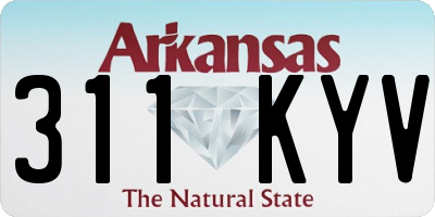 AR license plate 311KYV