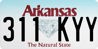 AR license plate 311KYY