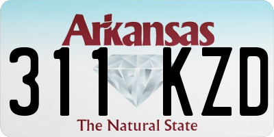 AR license plate 311KZD