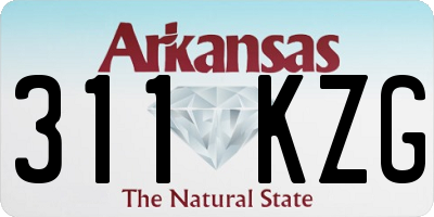 AR license plate 311KZG