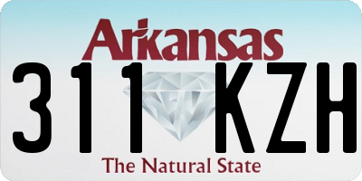 AR license plate 311KZH