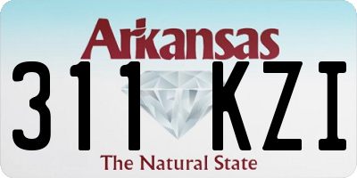 AR license plate 311KZI