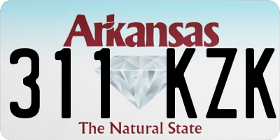 AR license plate 311KZK