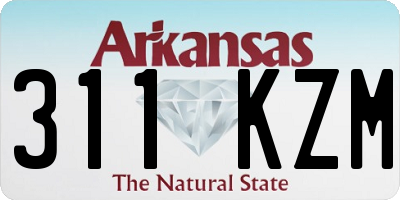 AR license plate 311KZM