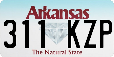 AR license plate 311KZP