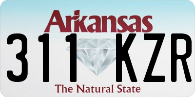 AR license plate 311KZR