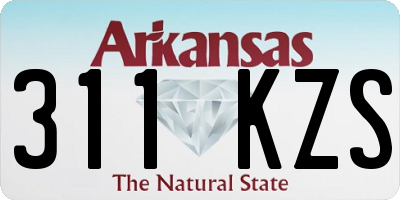 AR license plate 311KZS