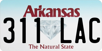 AR license plate 311LAC