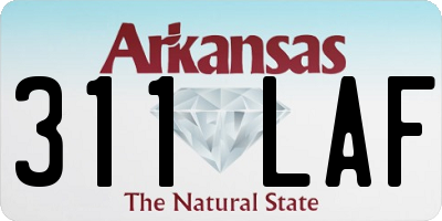 AR license plate 311LAF
