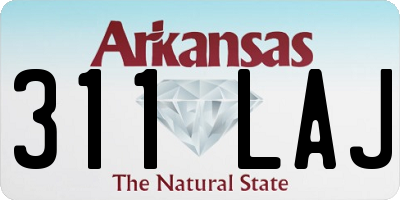 AR license plate 311LAJ