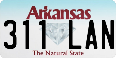 AR license plate 311LAN