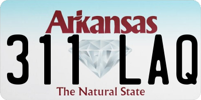 AR license plate 311LAQ