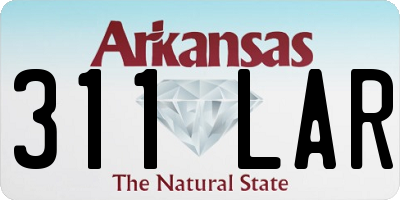 AR license plate 311LAR