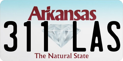 AR license plate 311LAS