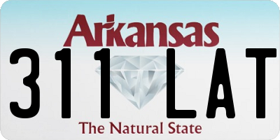 AR license plate 311LAT