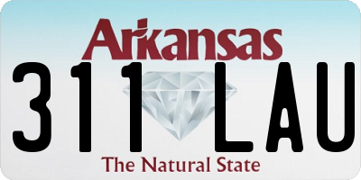 AR license plate 311LAU