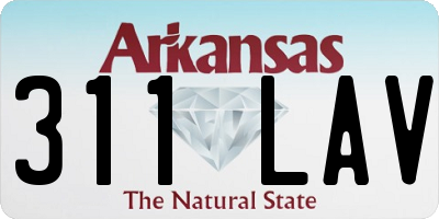 AR license plate 311LAV