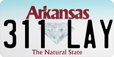 AR license plate 311LAY