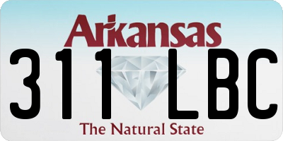 AR license plate 311LBC
