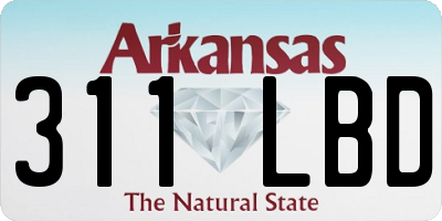 AR license plate 311LBD