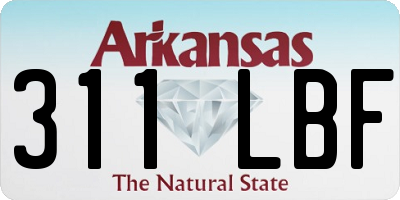 AR license plate 311LBF