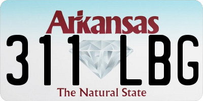 AR license plate 311LBG