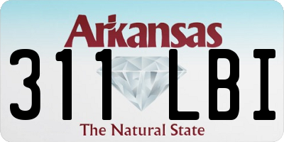 AR license plate 311LBI