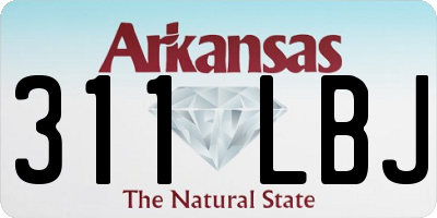 AR license plate 311LBJ