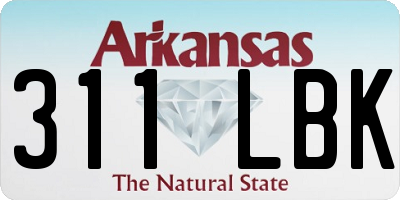 AR license plate 311LBK