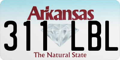 AR license plate 311LBL