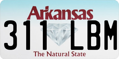AR license plate 311LBM
