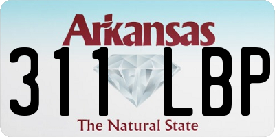 AR license plate 311LBP