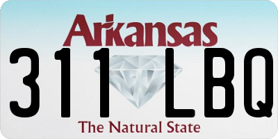 AR license plate 311LBQ