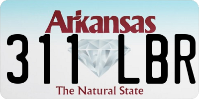AR license plate 311LBR