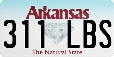 AR license plate 311LBS