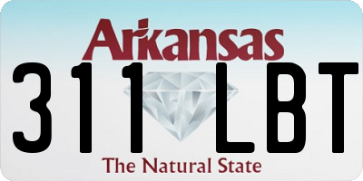 AR license plate 311LBT