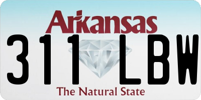 AR license plate 311LBW