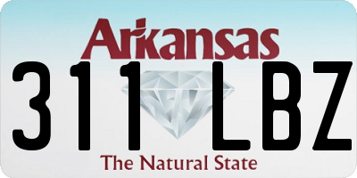AR license plate 311LBZ