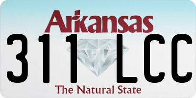 AR license plate 311LCC