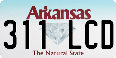 AR license plate 311LCD