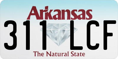 AR license plate 311LCF