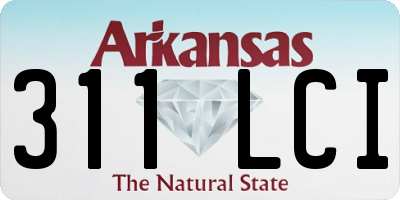 AR license plate 311LCI