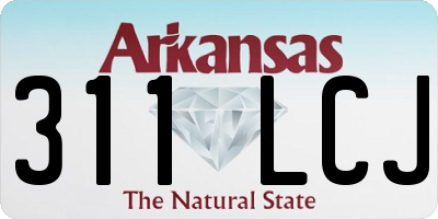 AR license plate 311LCJ