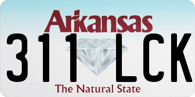 AR license plate 311LCK
