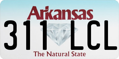 AR license plate 311LCL